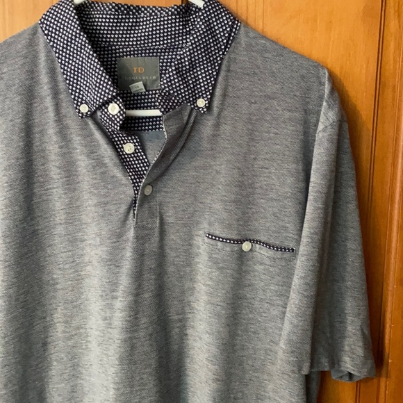 Thomas Dean Other - Thomas Dean XL Dress Polo Grey/Blue